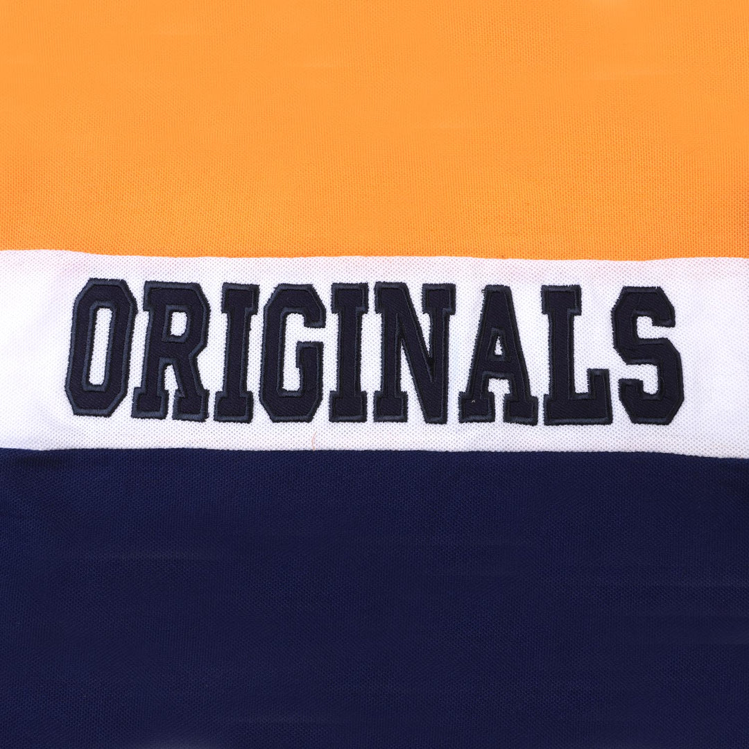 Boys Cotton Polo T-Shirt Originals - Navy/Orange
