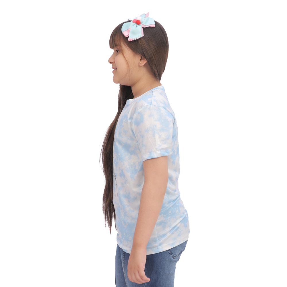 Girls T-Shirt H-S Tie Dye - Blue