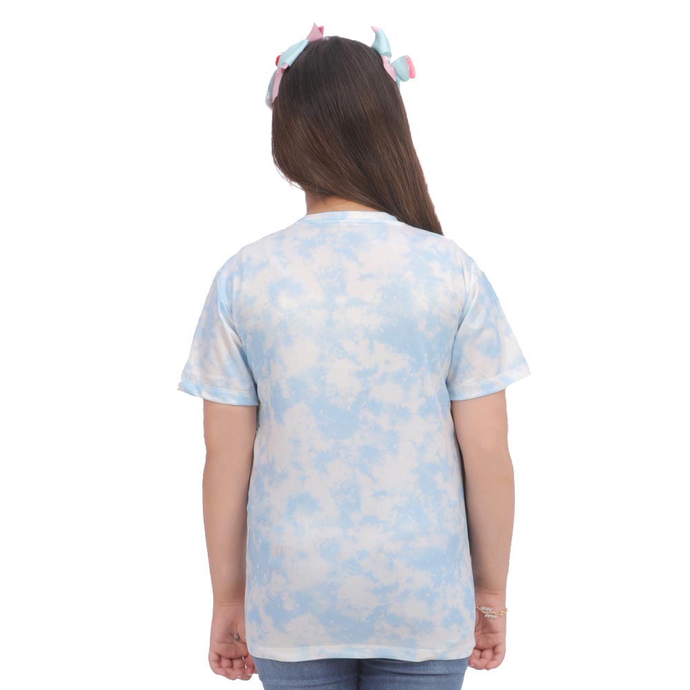 Girls T-Shirt H-S Tie Dye - Blue