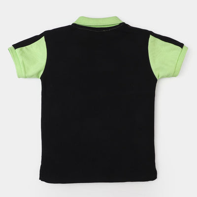 Boys Cotton Polo T-Shirt 01 - Sharp Green