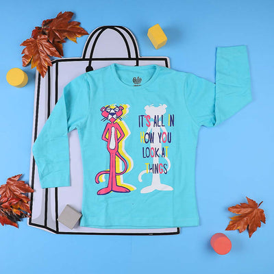 Character T-Shirt For Girls - Blue