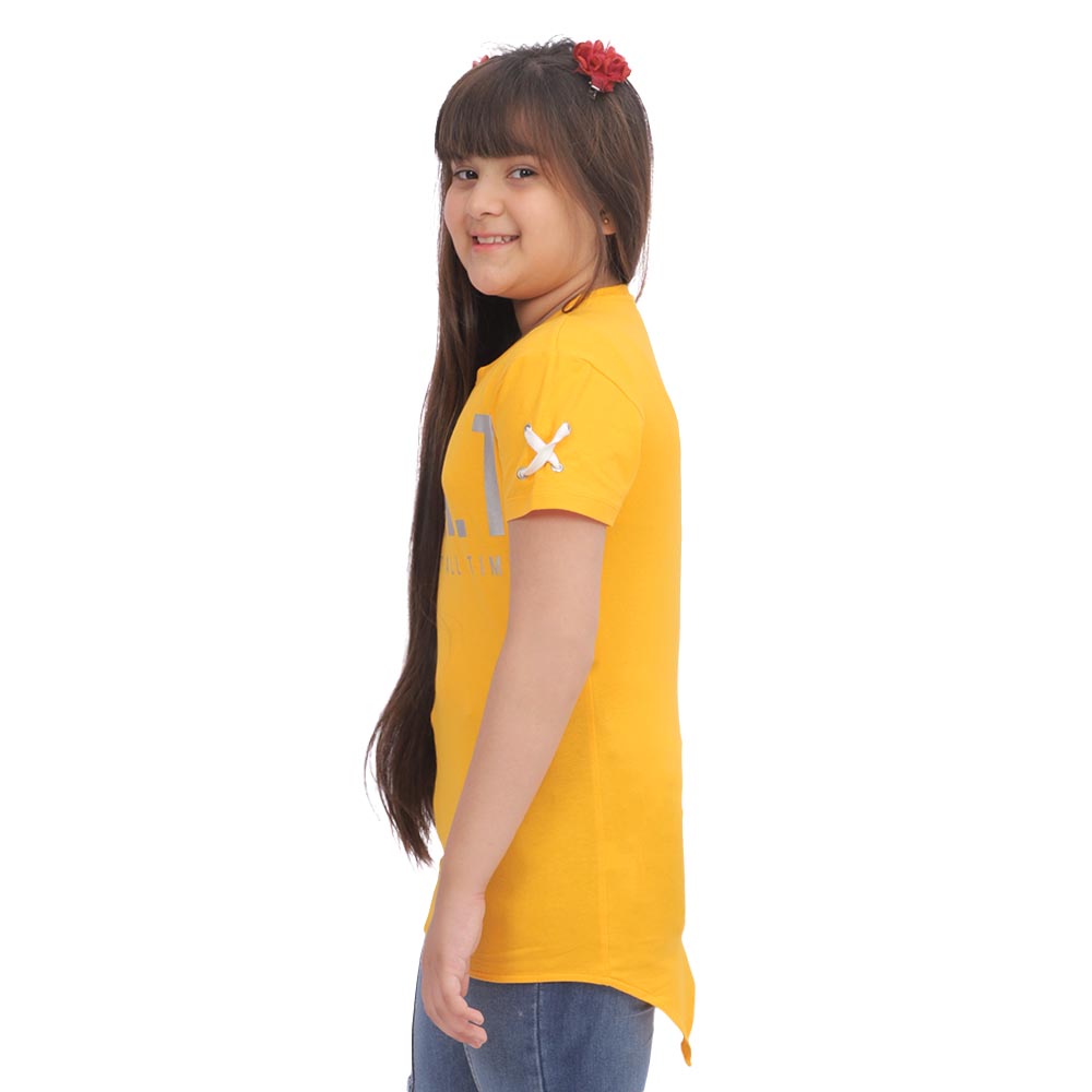 Girls T-Shirt G.O.A.T - Citrus