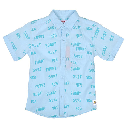 Boys Casual Shirt Aop Surf - Cooling Sp