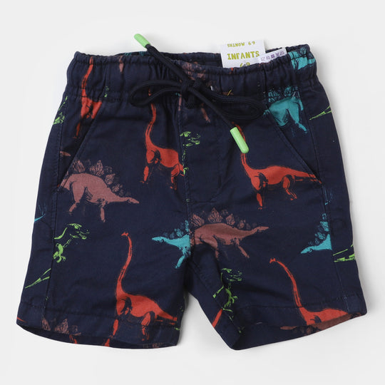 Infant Boys Cotton Short Dino Neon | Navy Blue