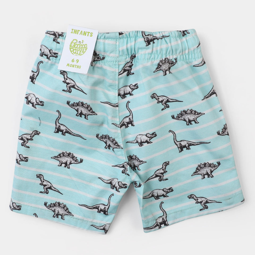 Infant Boys Cotton Short Dino | SKY BLUE