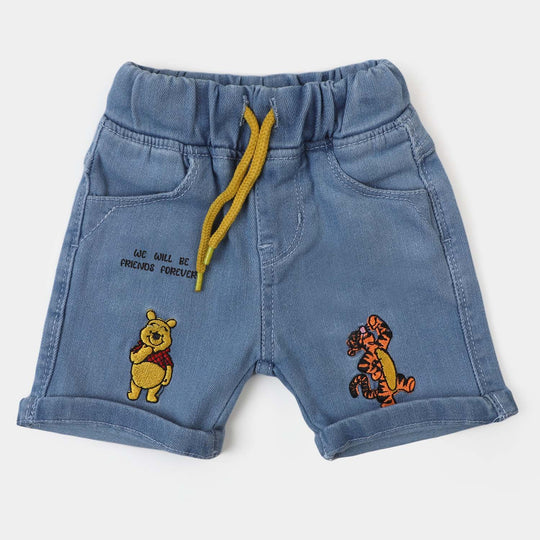 Infant Boys Denim Short Character - Ice Blue