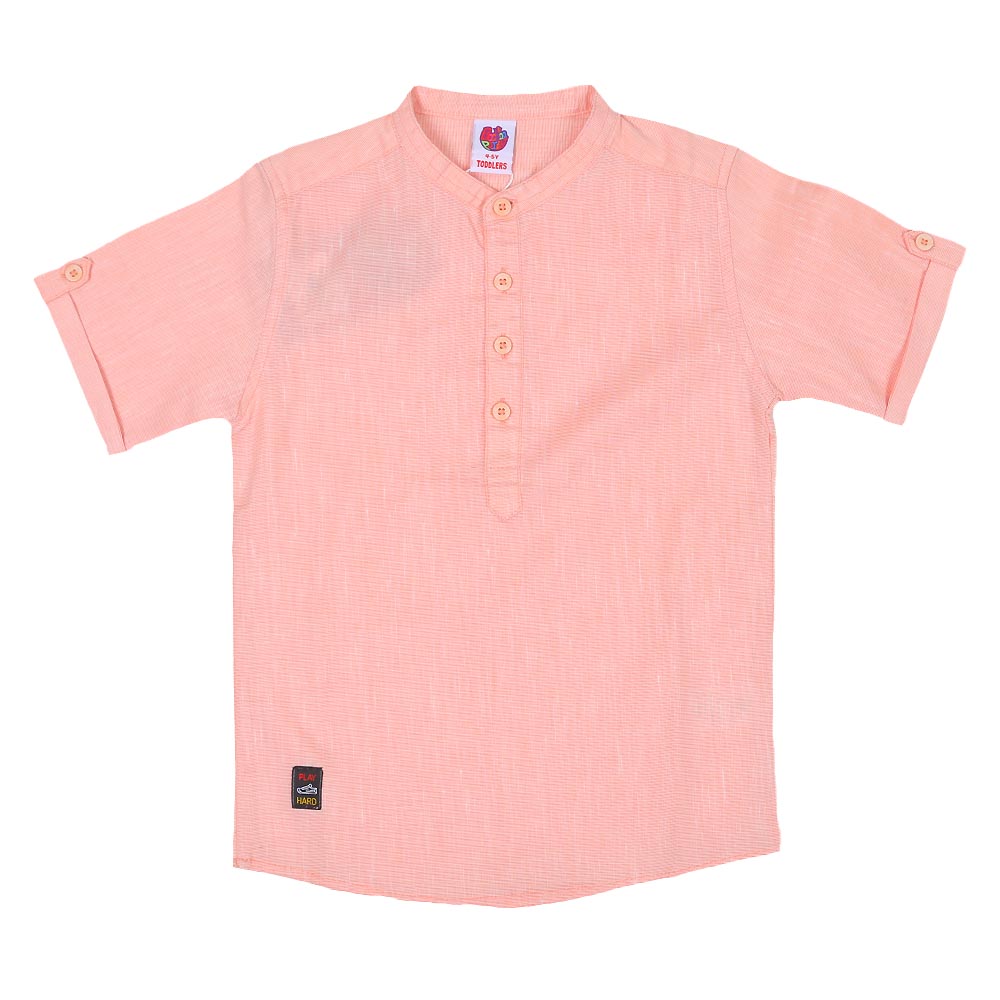 Boys Shirt Tunic - Peach