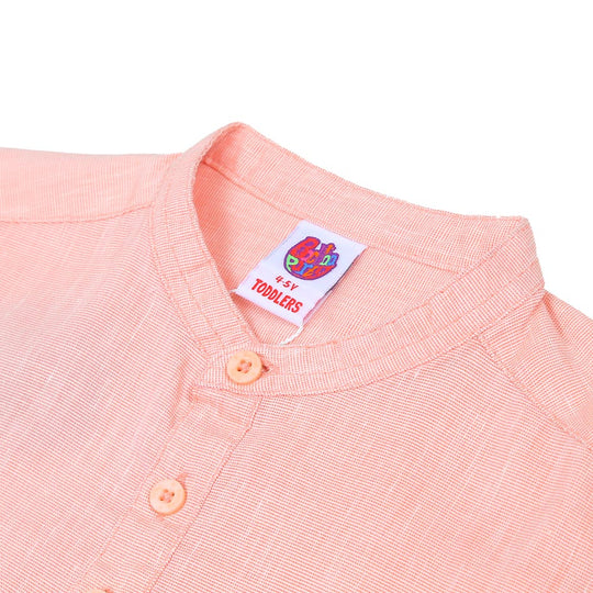 Boys Shirt Tunic - Peach