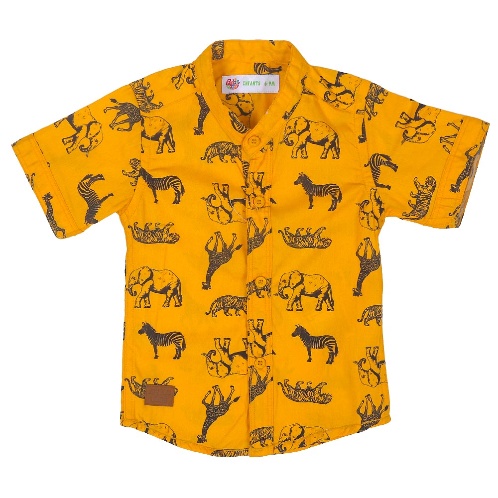 Infant Boys Casual Shirt Animals - Citrus