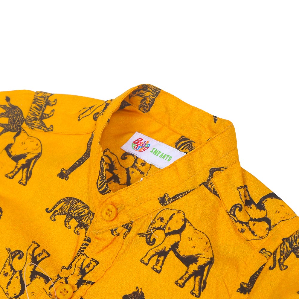 Infant Boys Casual Shirt Animals - Citrus