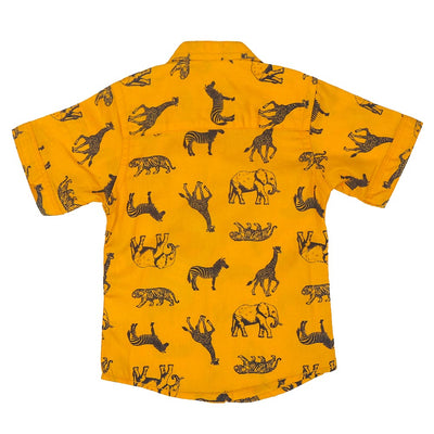 Infant Boys Casual Shirt Animals - Citrus