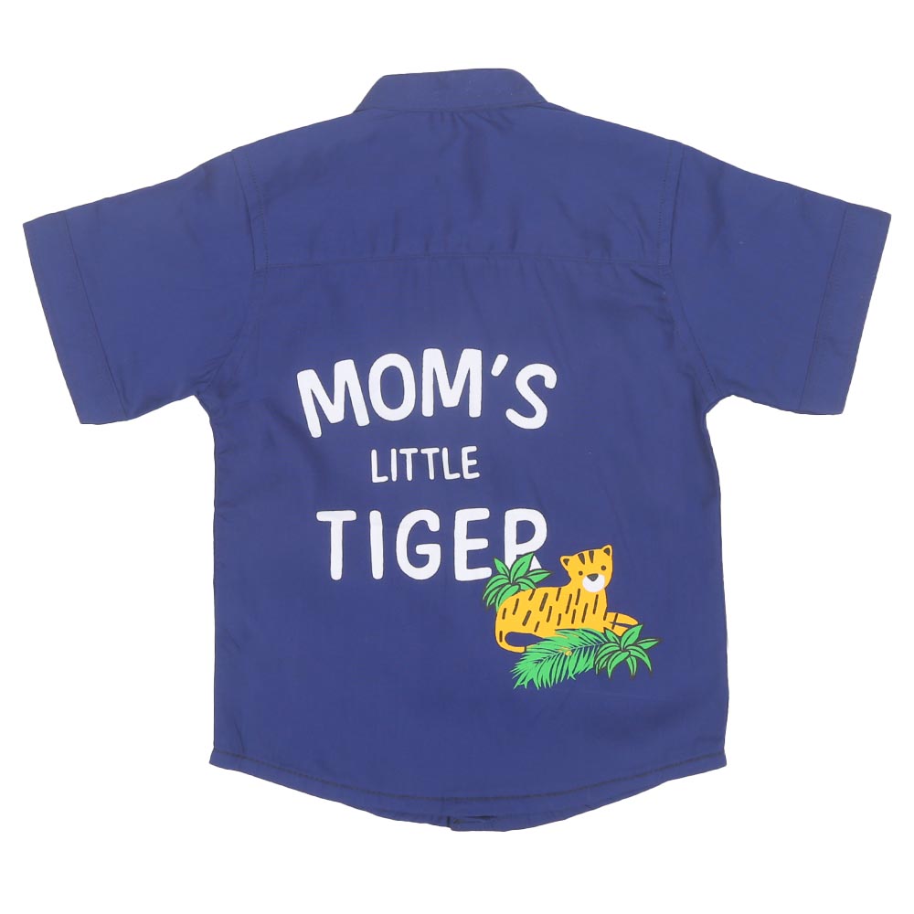 Infant Boys Casual Shirts Moms Tiger - Navy