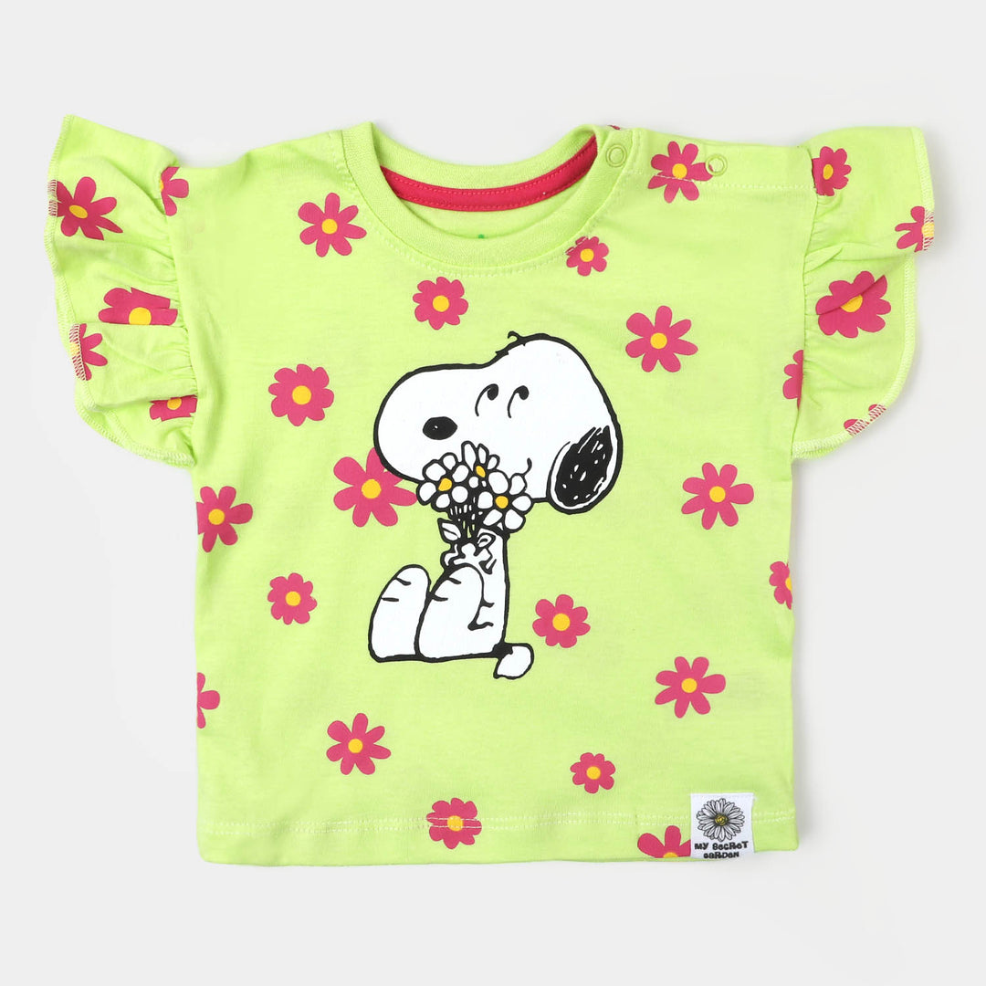 Infant Girls T-Shirt Character | Green