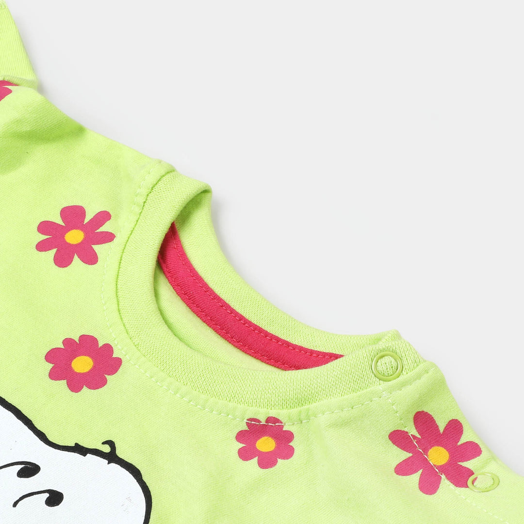 Infant Girls T-Shirt Character | Green