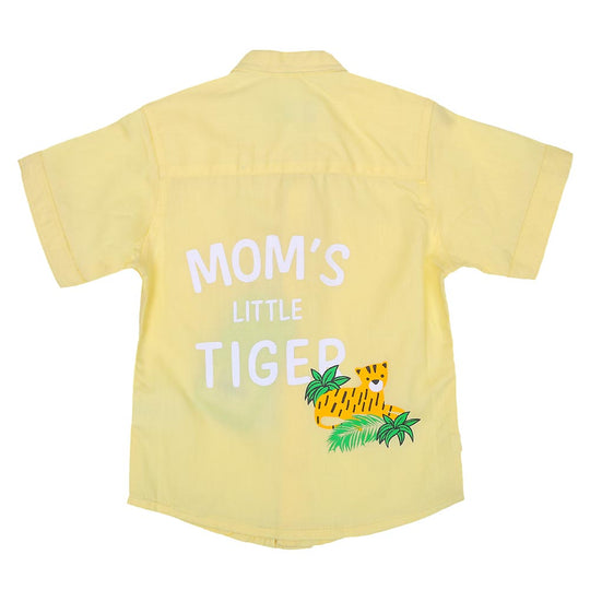 Infant Boys Casual Shirts Moms Tiger - Lt Yellow