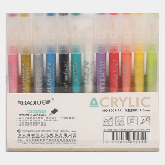 Acrylic Painter Water Based 12 Colors