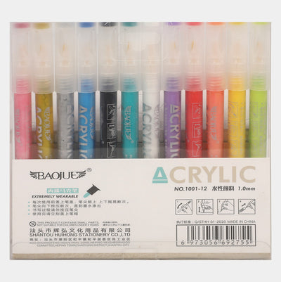 Acrylic Painter Water Based 12 Colors