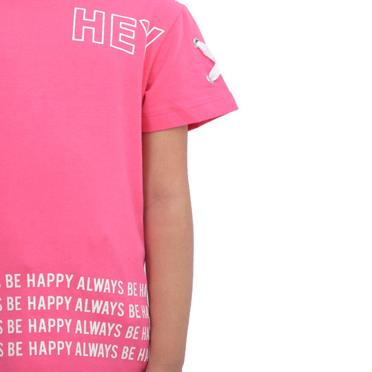 Girls T-Shirt Hey - H.Pink