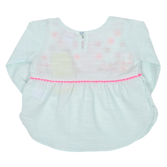 Infant Girls Emb Kurti Blossoming - Mint