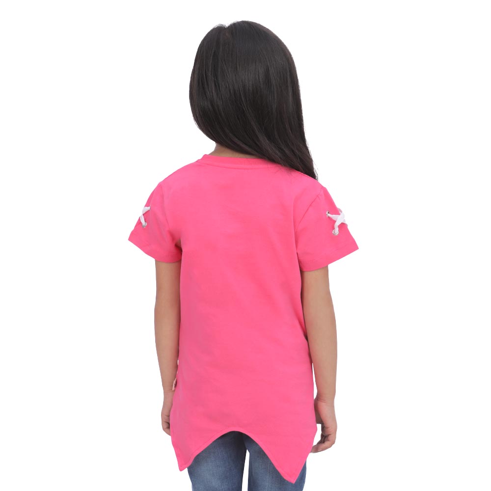 Girls T-Shirt Hey - H.Pink