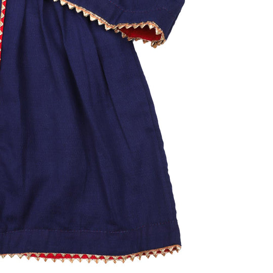 Girls Jacquard 3Pcs Fancy Royal Girl - NAVY