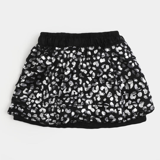 Girls Fancy Casual Skirt - Black