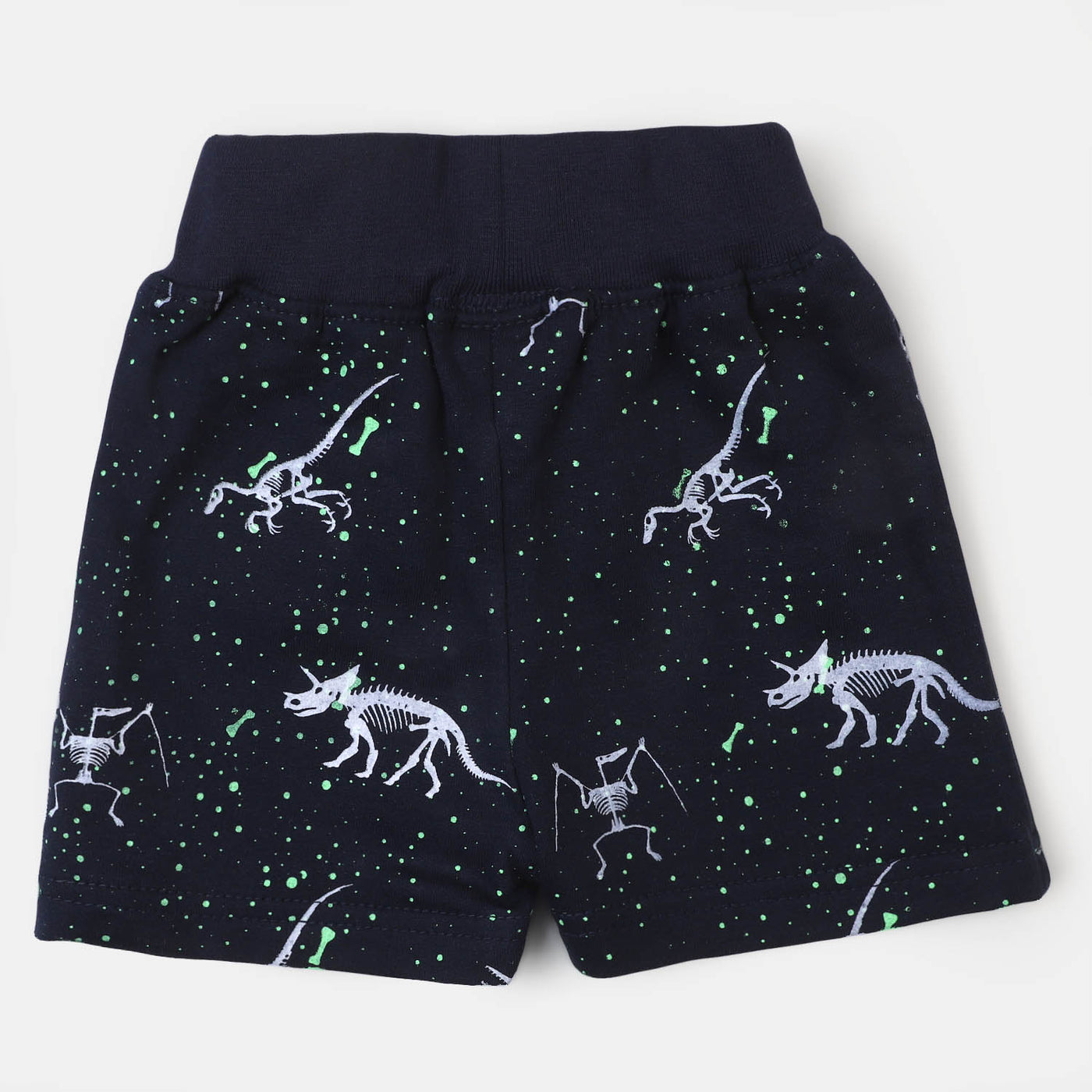 Infant Boys Knitted Short Dino All Over | Navy Blue