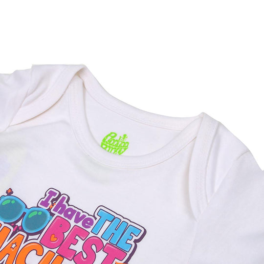 Infant Basic Romper Unisex Best Chacho - White