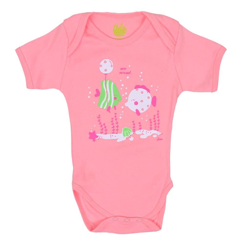 Unisex Romper Fish - C.Pink