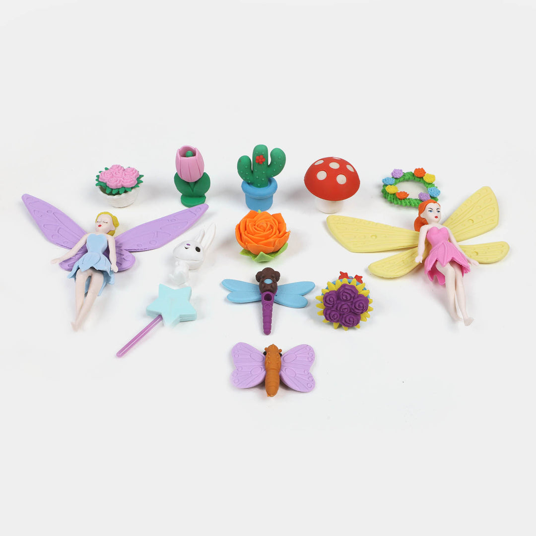 Stationery Rubber Eraser Set of 13 PCs for Kids