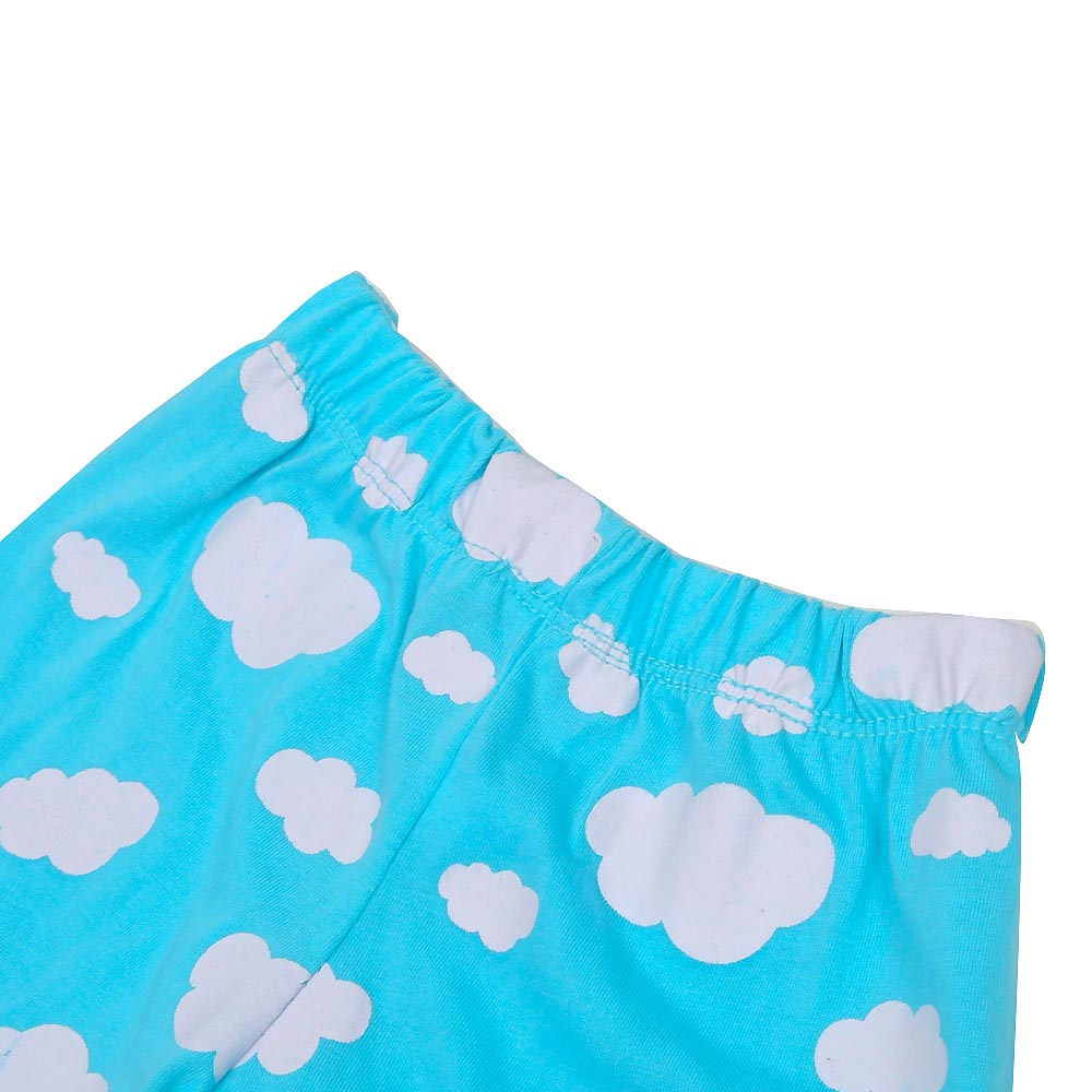 Infant Girls Knitted Night Suit Day Dream - Light Blue