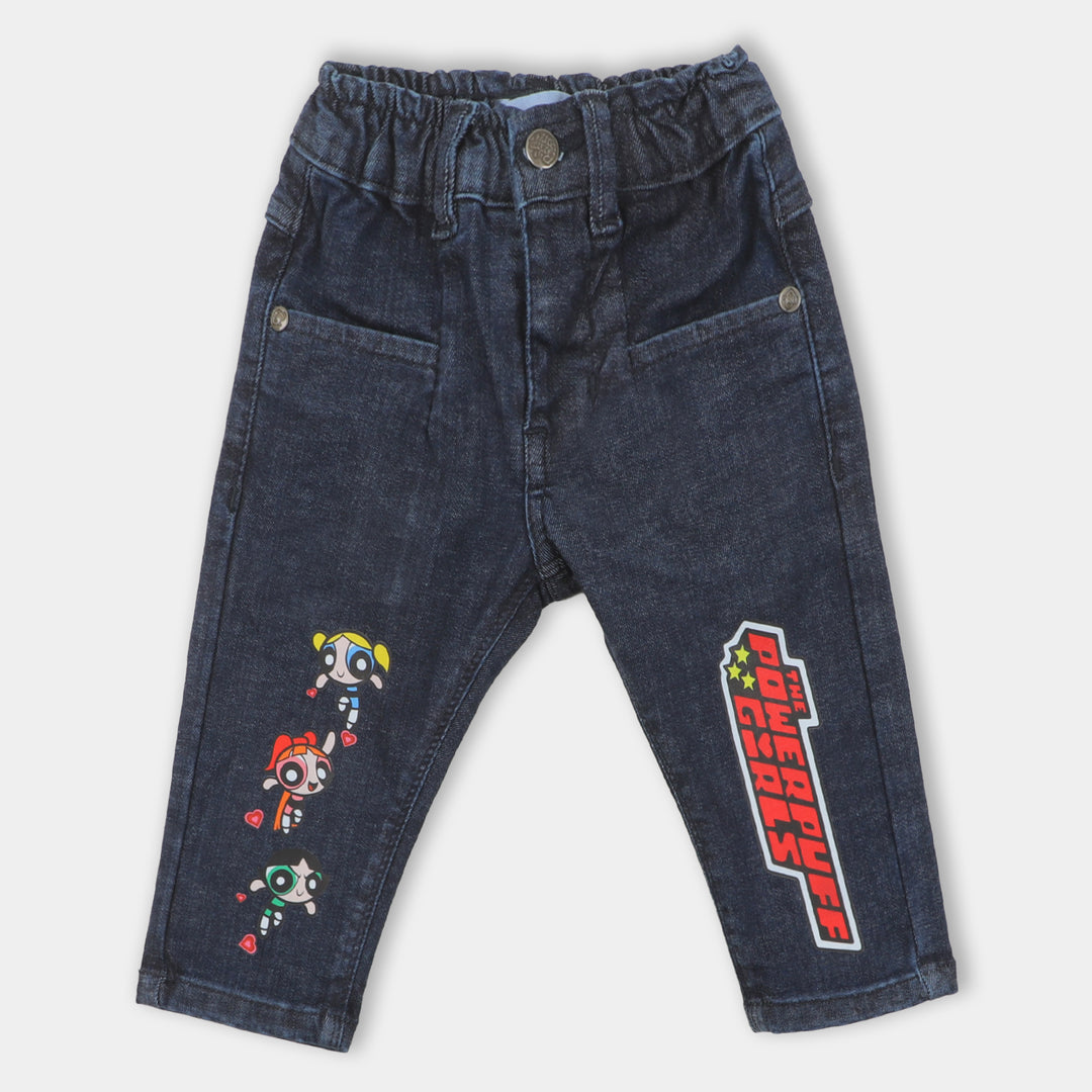 Infant Girls Pant Denim - Dark Blue