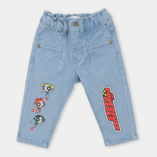 Infant Girls Pant Denim - Ice Blue