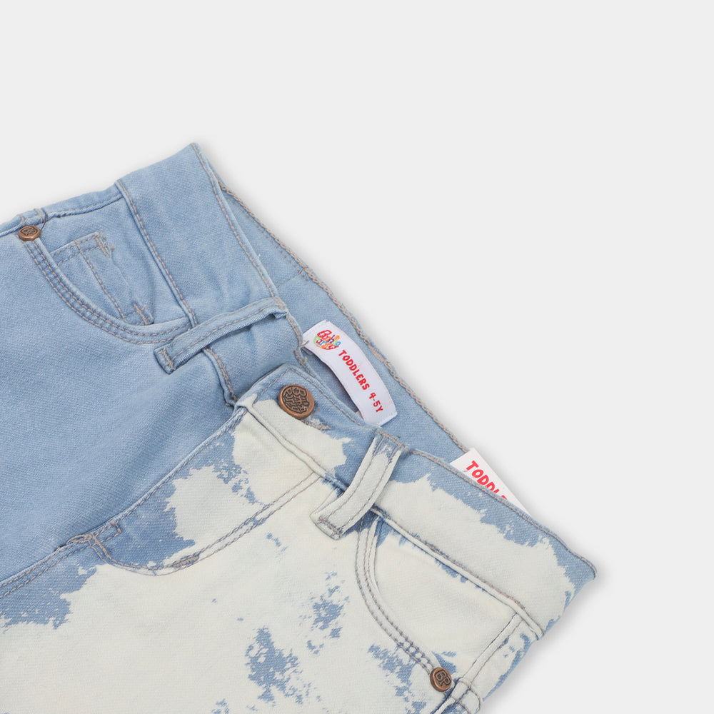 Girls Character Pant Denim - ICE BLUE