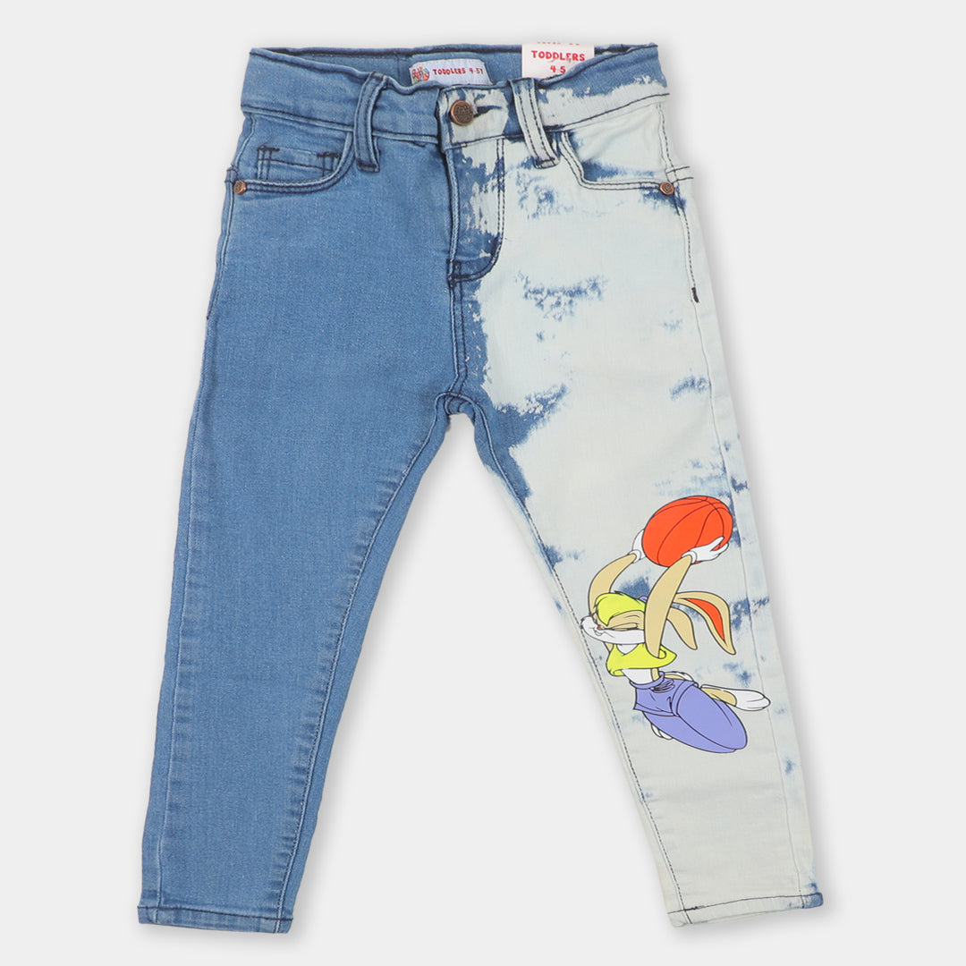 Girls Character Pant Denim - MID BLUE