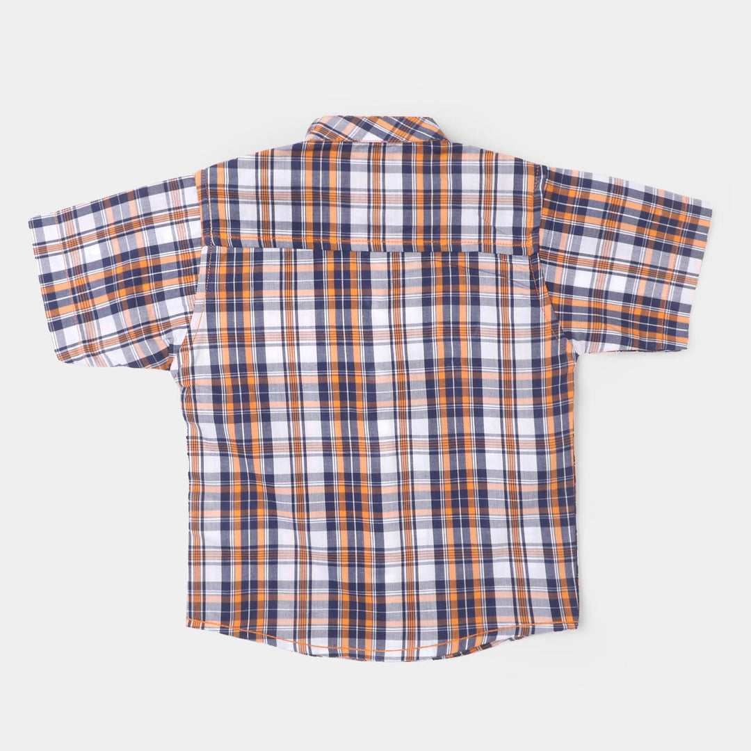 Infant Boys Casual Shirt Basket Ball - Check