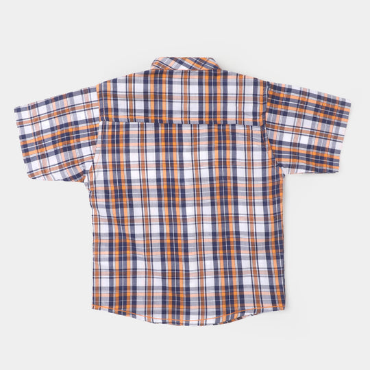 Infant Boys Casual Shirt Basket Ball - Check