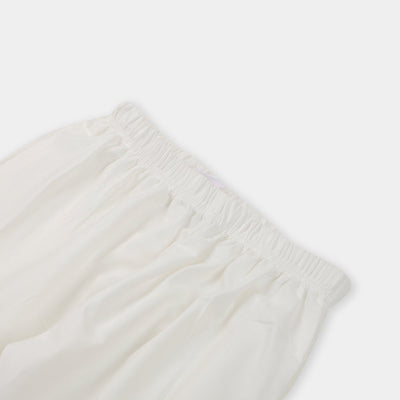 Teens Girls Bow Pant - Off White