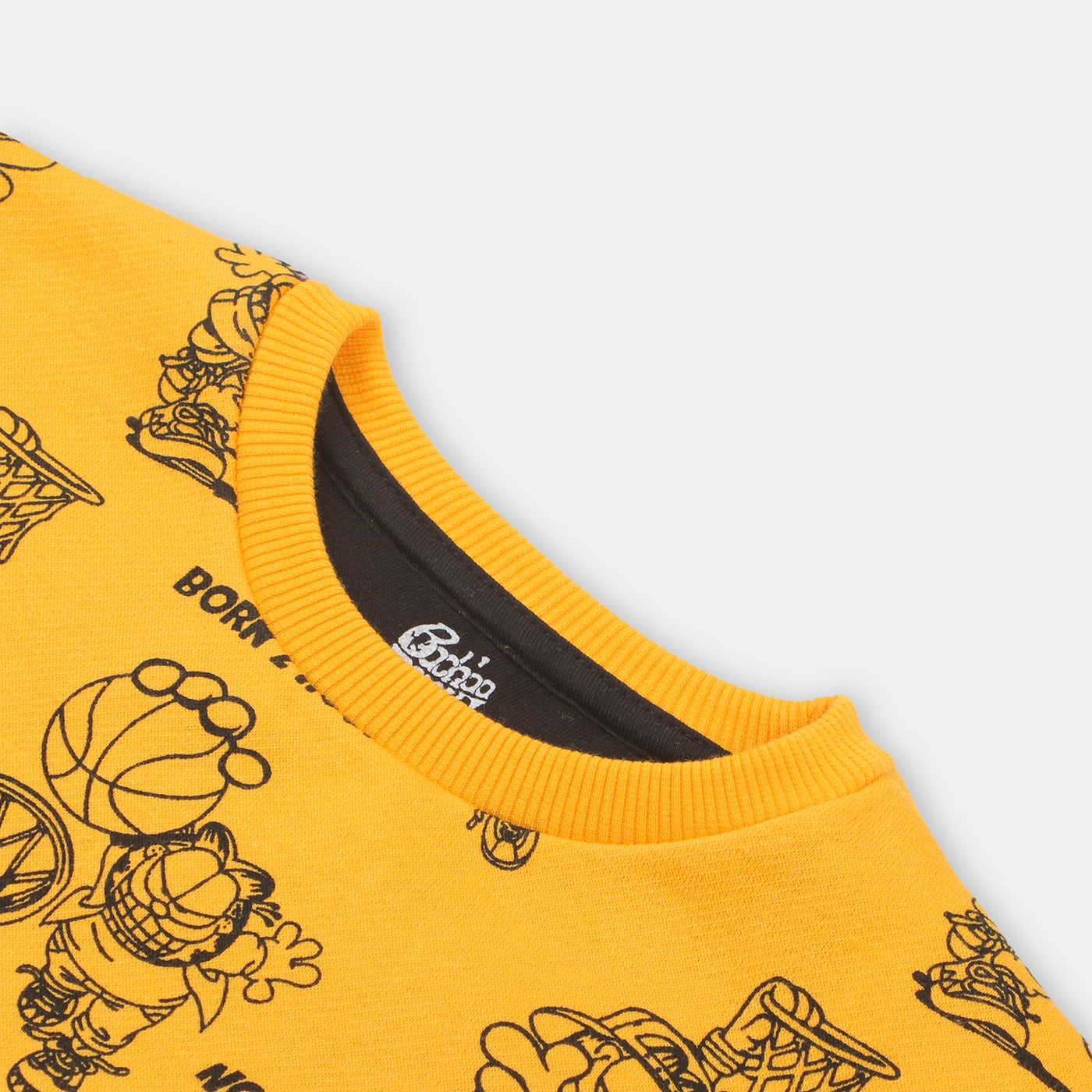 Printed Boys Sweatshirt Born To Hoop - Citrus