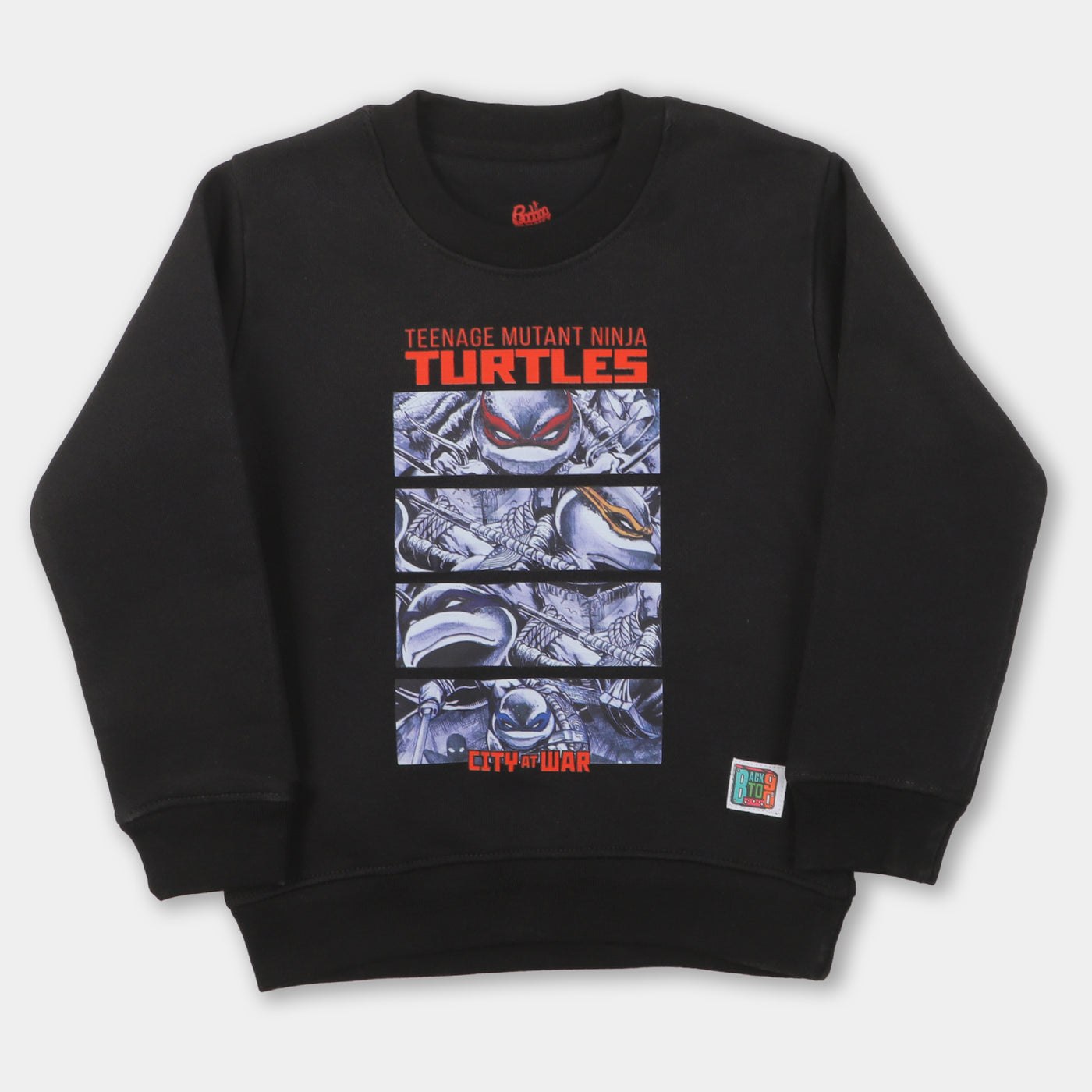Boys Sweatshirt Turtle - Jet Black