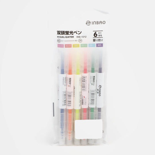 Double Sided Highlighter | 6PCs