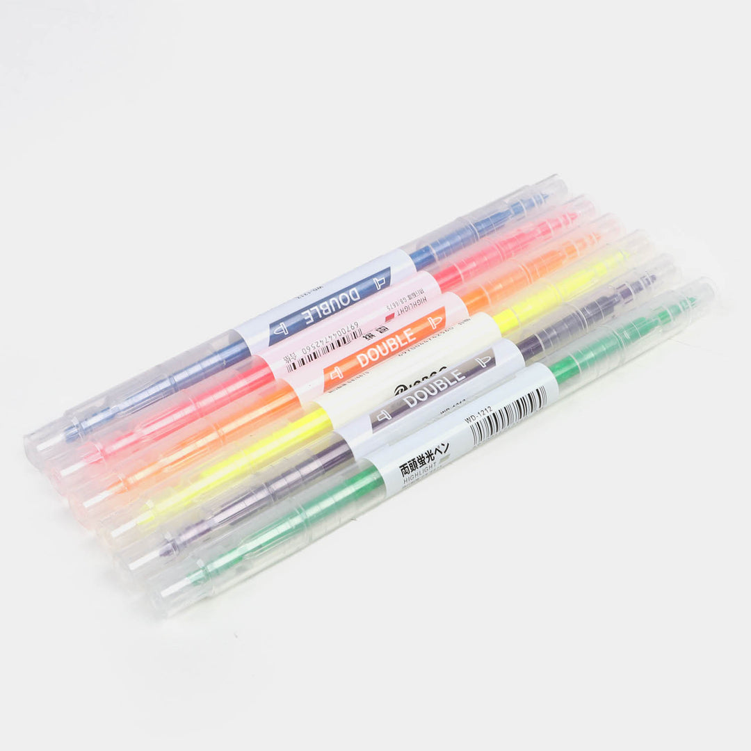 Double Sided Highlighter | 6PCs