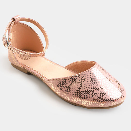 Girls Pumps PP 80-5-Peach