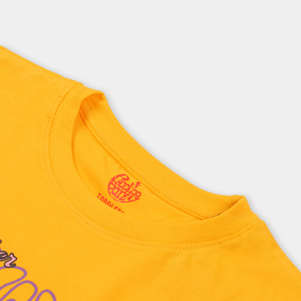 Girls T-Shirt F/S Enjoy - Yellow
