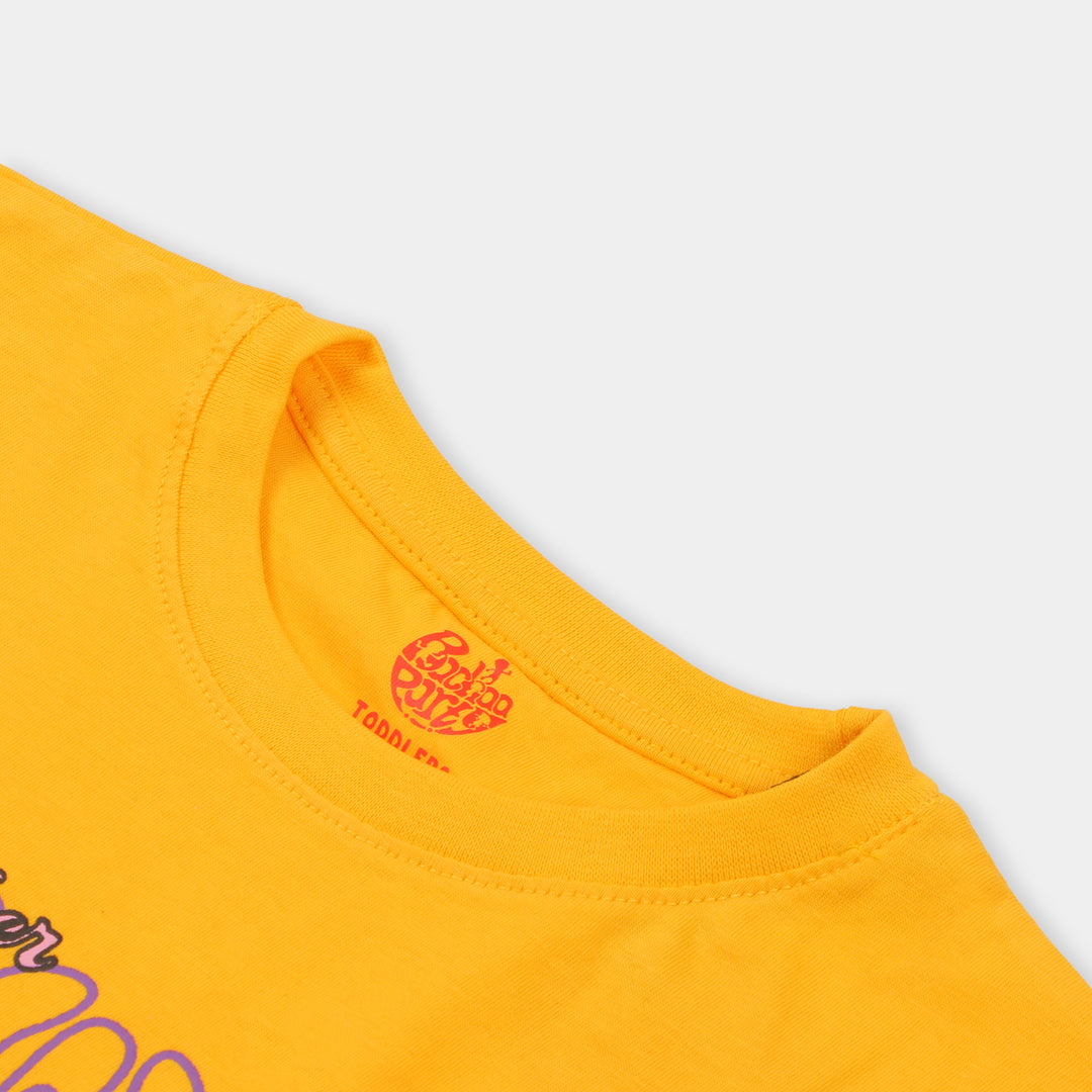 Girls T-Shirt F/S Enjoy - Yellow