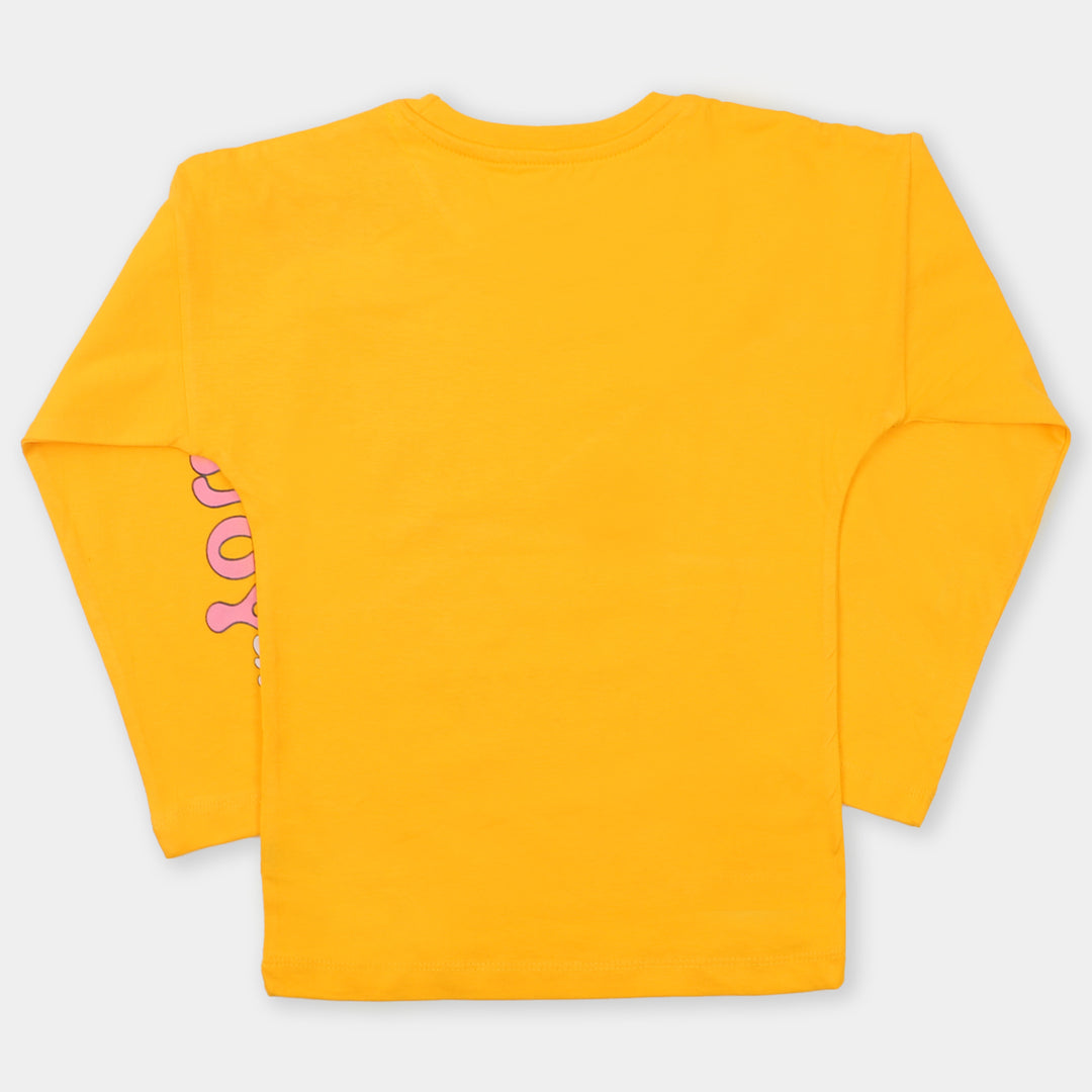 Girls T-Shirt F/S Enjoy - Yellow