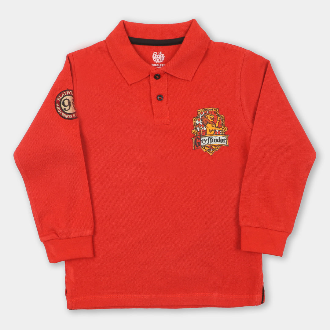 Boys Polo t-Shirt Gryffindor - Red