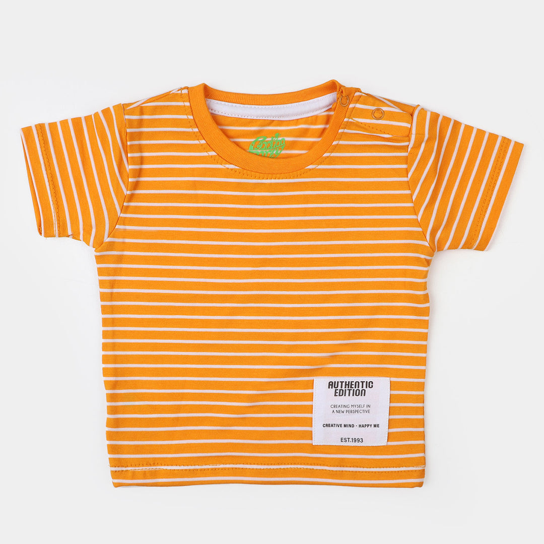 Infant Boys Round Neck T-Shirt Authentic Edition | Yellow