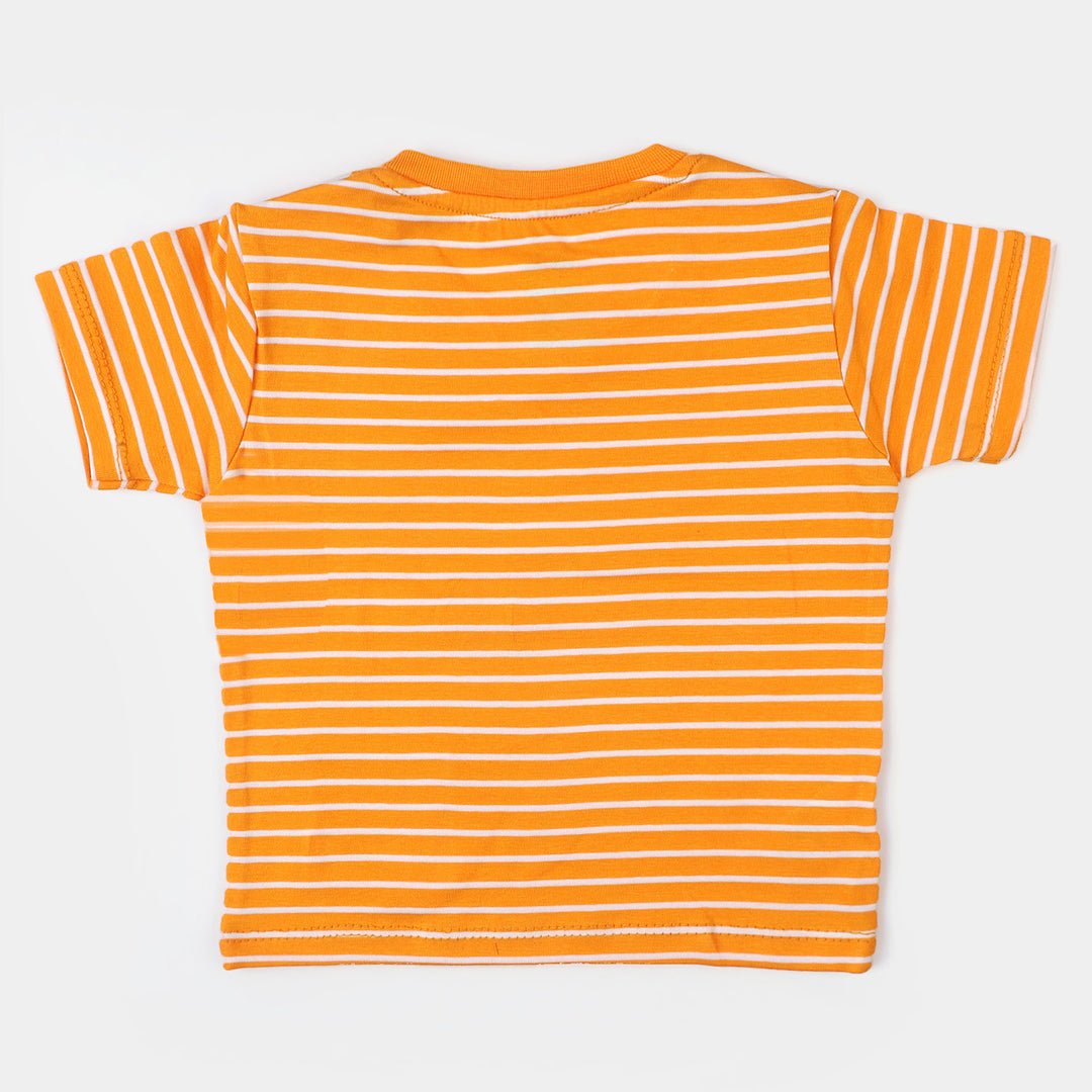 Infant Boys Round Neck T-Shirt Authentic Edition | Yellow