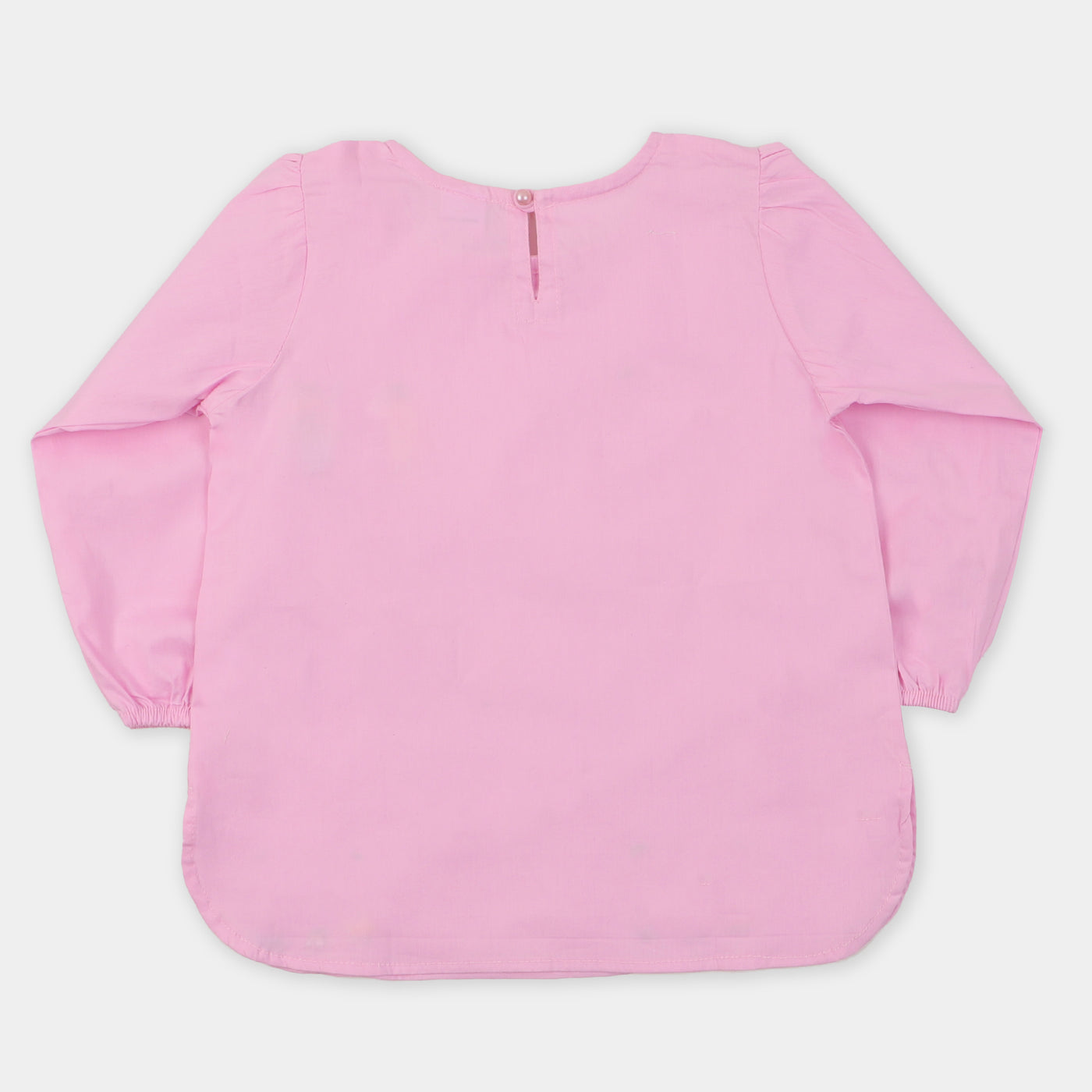 Girls Embroidered Top Friend - PINK
